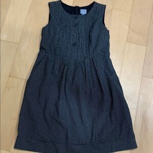 Rabbit Rabbit Rabbit sleeveless black with tiny white Polk dot dress Size 12